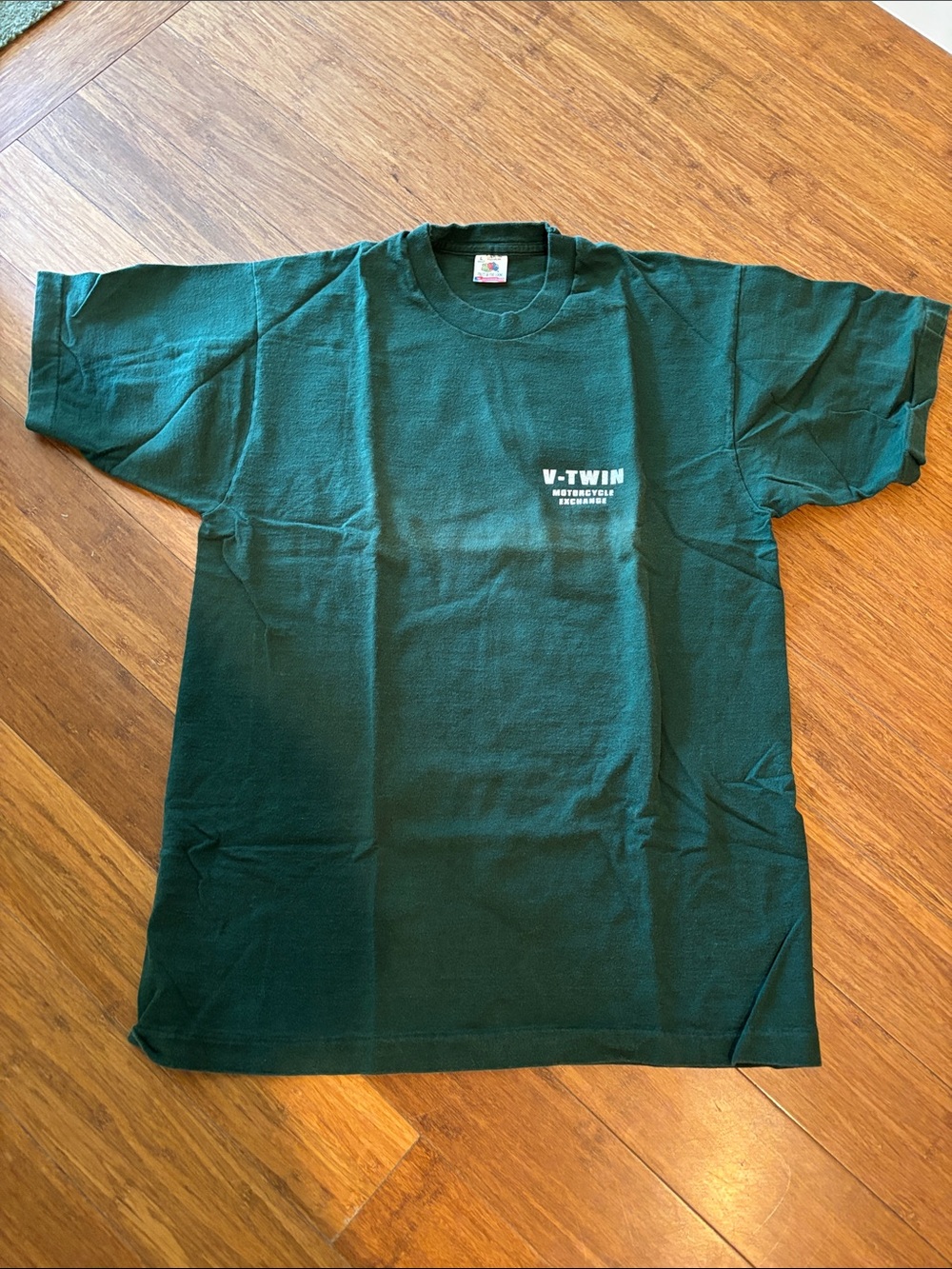 V-Twin Men's Forest Green Logo Tee